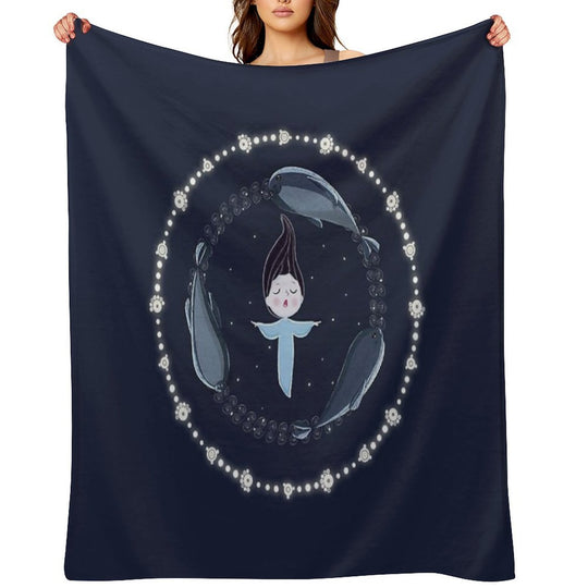 Song of The Sea - Selkie And Seals Lightweight Throw Blanket