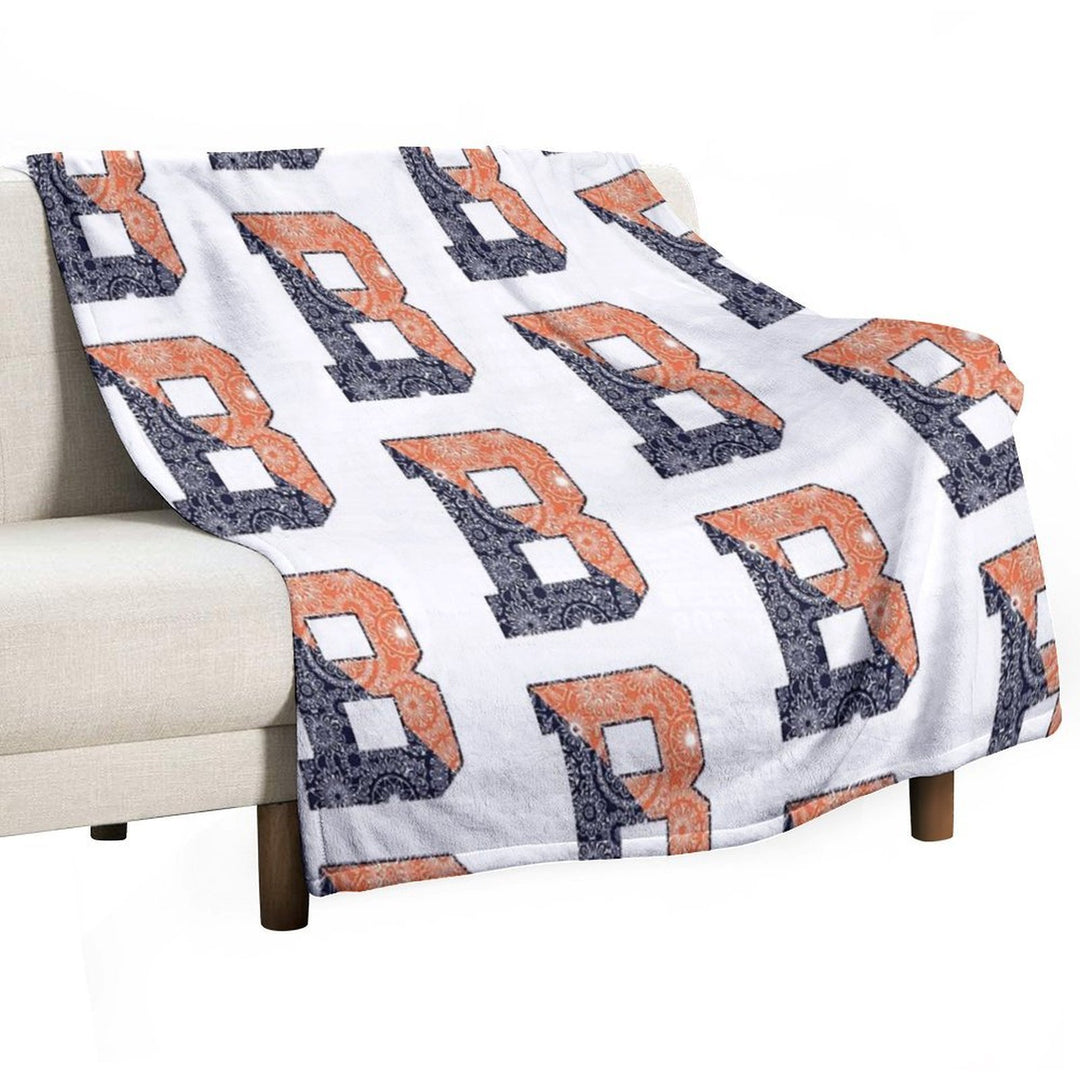 Bucknell B - Full Pattern Quick-dry Throw Blanket