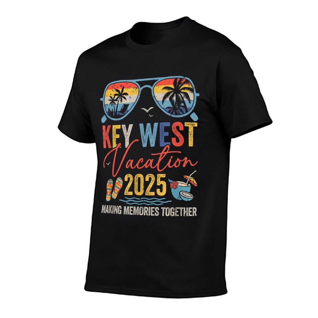 Retro Key West Vacation 2025 Memories Matching Group Trip  Affordable Price T-Shirt