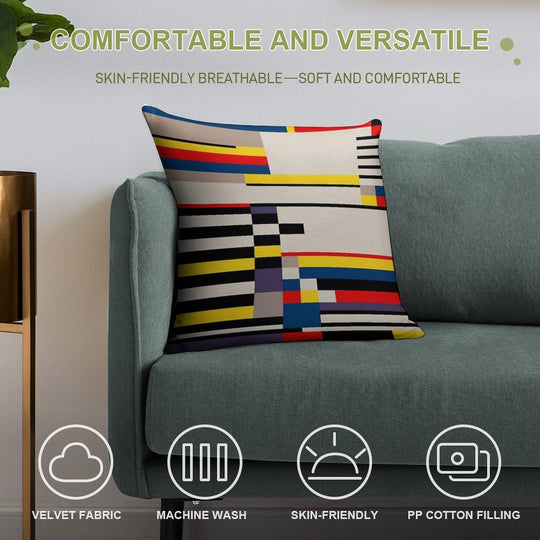 ASYMMETRY Soft Reinforced Edging Throw Pillow