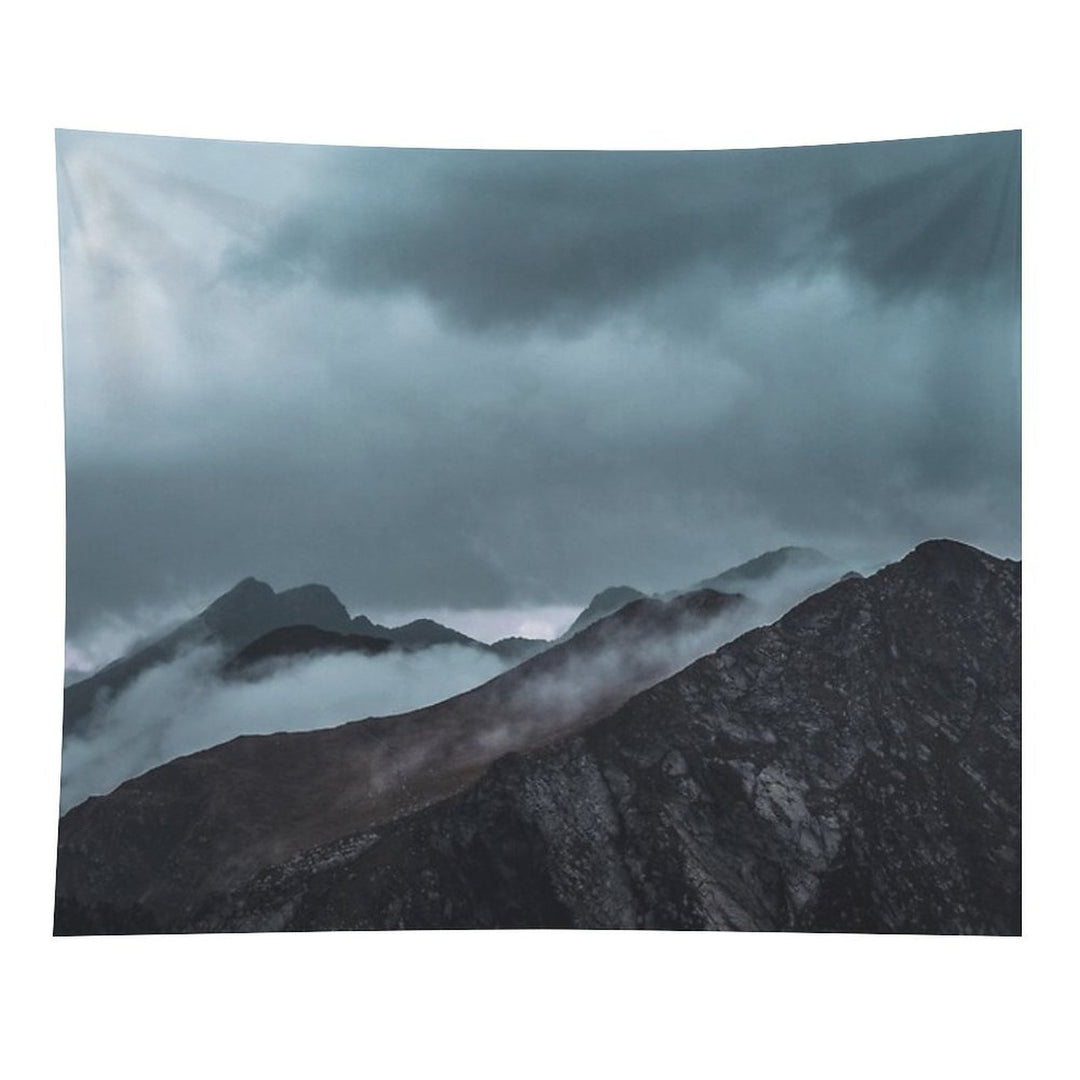 Misty Morning before The Summer Storm Tapestry