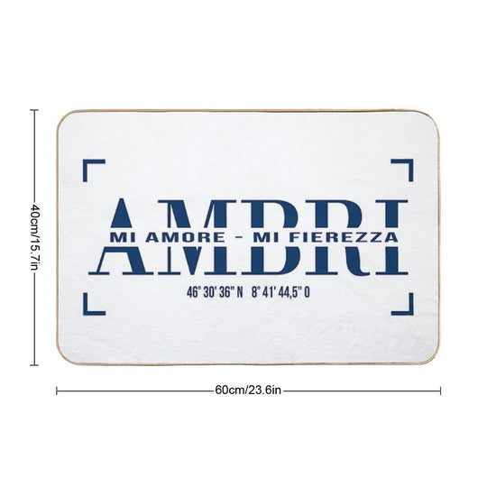 Ambri HCAP Hockey  Fade-Resistant Bath Mat