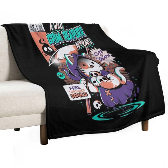 Grim Reapurr Lightweight Throw Blanket
