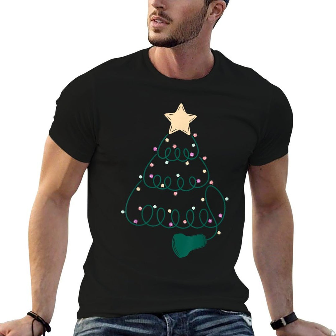 Sonographer Christmas Tree Ultrasound MFM Sonography Tech  Summer-ready Fabric T-Shirt