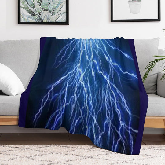 Lightning Storm All-season Throw Blanket