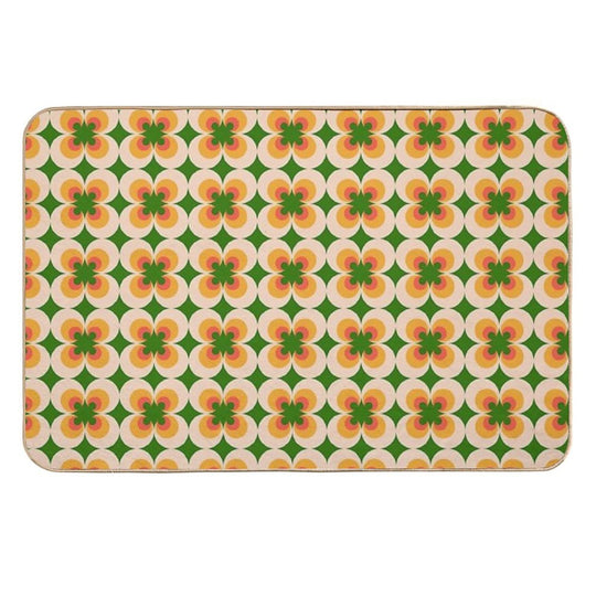 Flower Power Textile  Long-Lasting Bath Mat