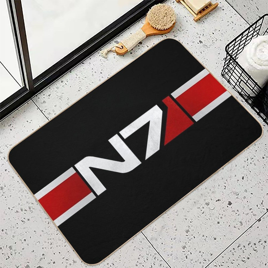 Mass Effect Horizontal N7  Easy To Clean Bath Mat