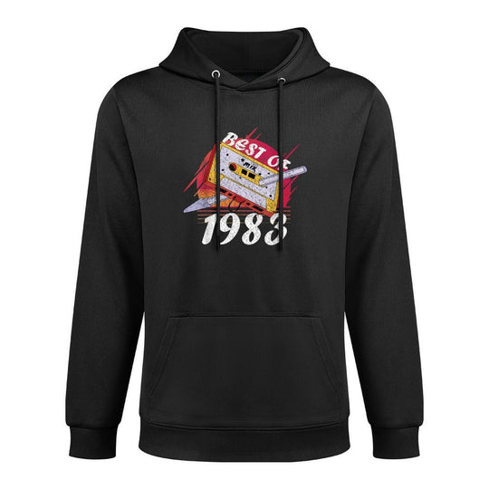 Best of 1983s Women Men 1983 Vintage 40th Birthday Cotton-Polyester Blend Hoodie