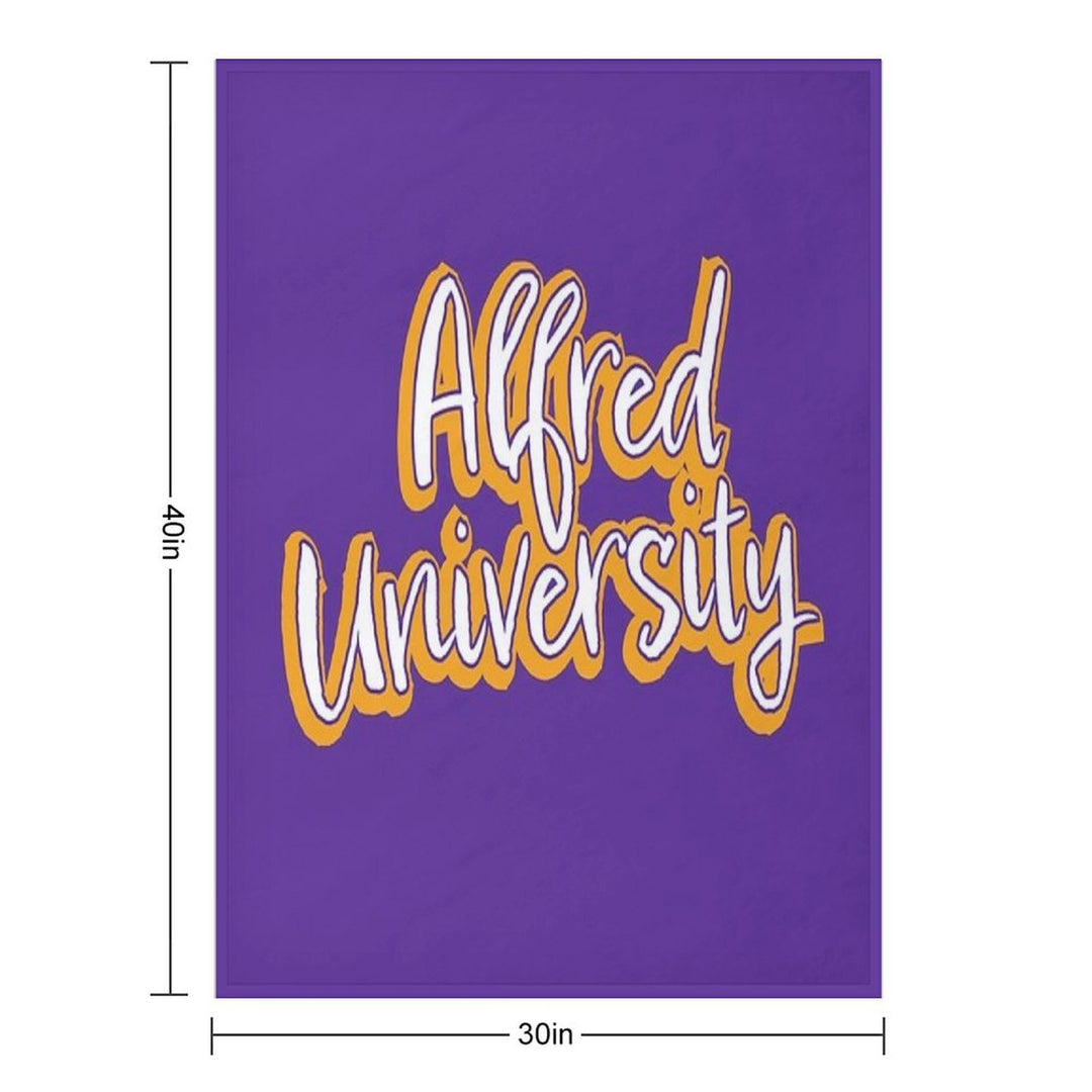 Alfred University Saxons Eco-conscious Throw Blanket