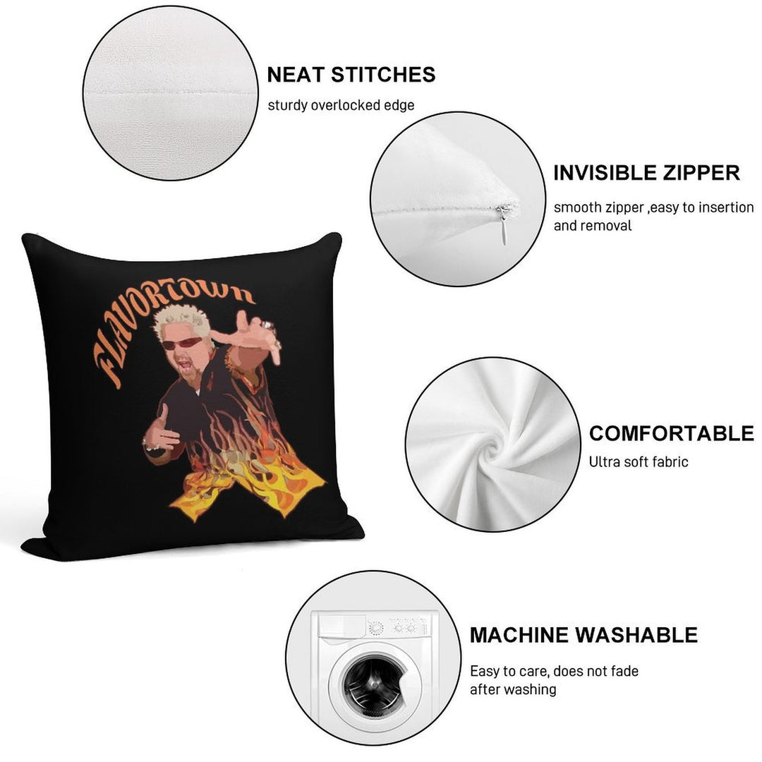 Guy Fieri Flavortown Soft Ultra-Soft Texture Throw Pillow