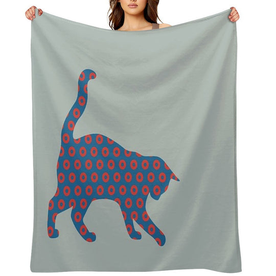 Phish Your Pet Cat Donuts Gift-ready Throw Blanket