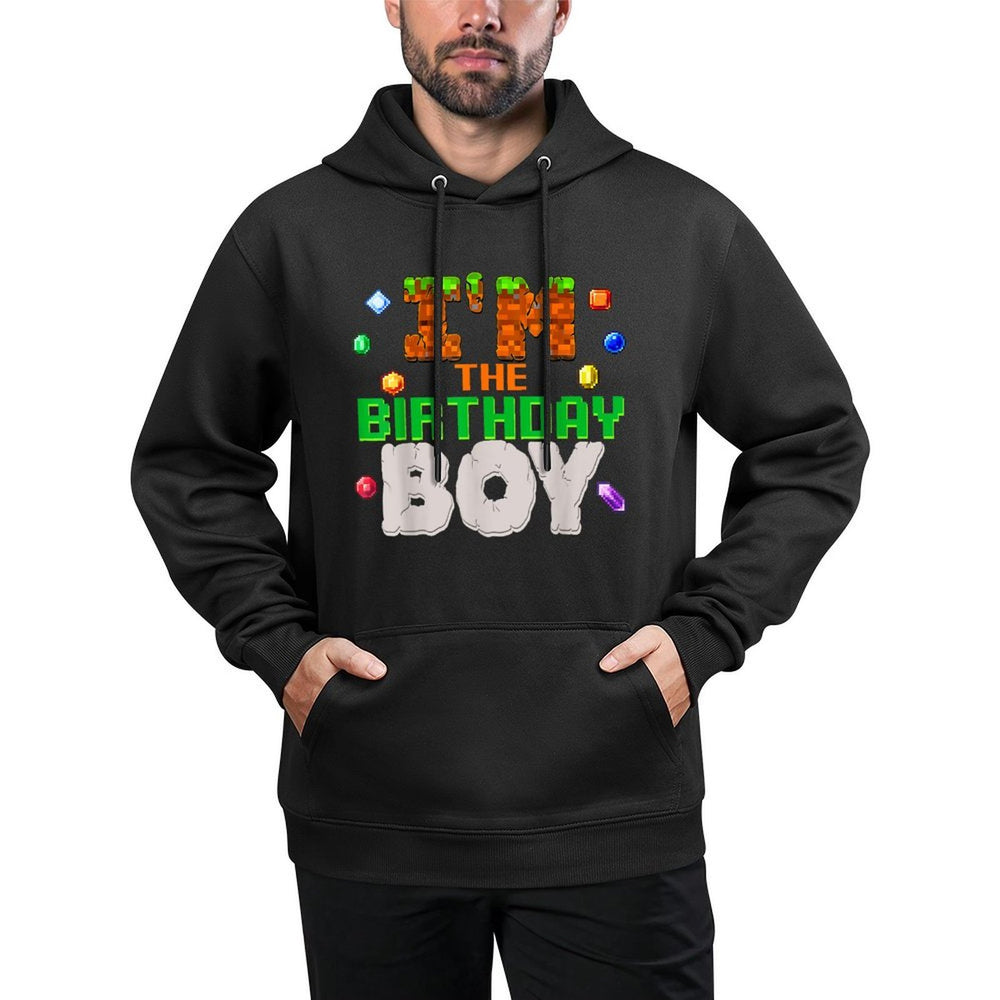 I'm The Birthday Boy Video Gamer Pixel Number Bday Party Layering Staple Hoodie