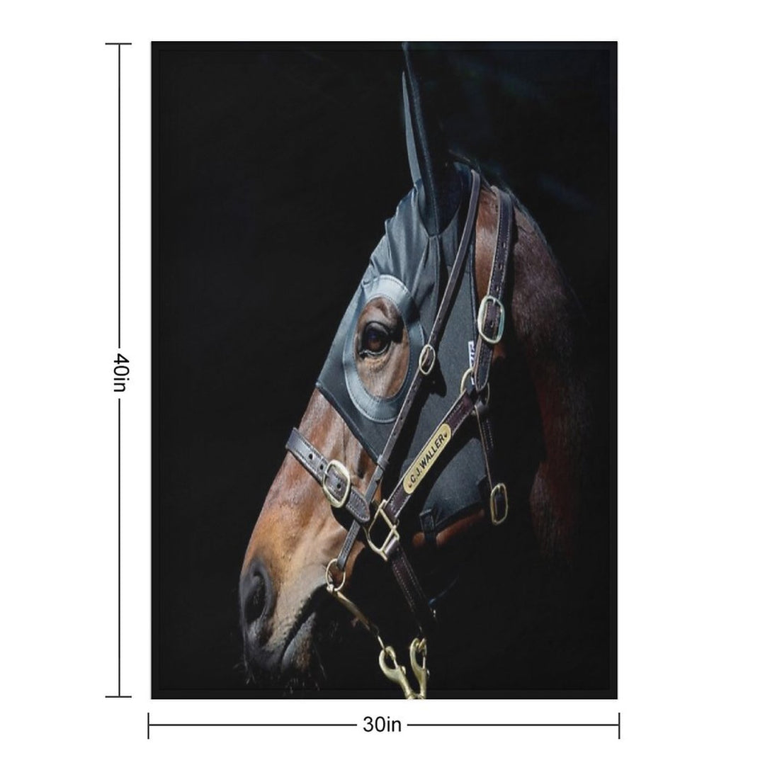 Winx - Racehorse Durable Throw Blanket