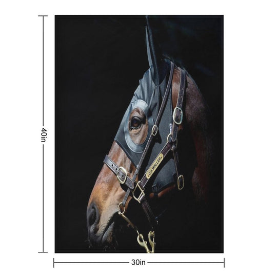 Winx - Racehorse Durable Throw Blanket