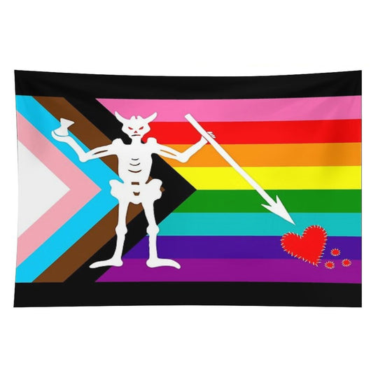 Blackbeard Pride Flag 2025 Tapestry