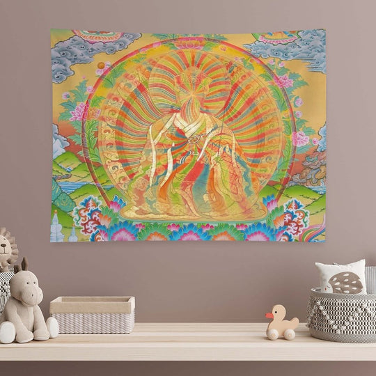 Dzogchen Rainbow Body Thangka Tapestry