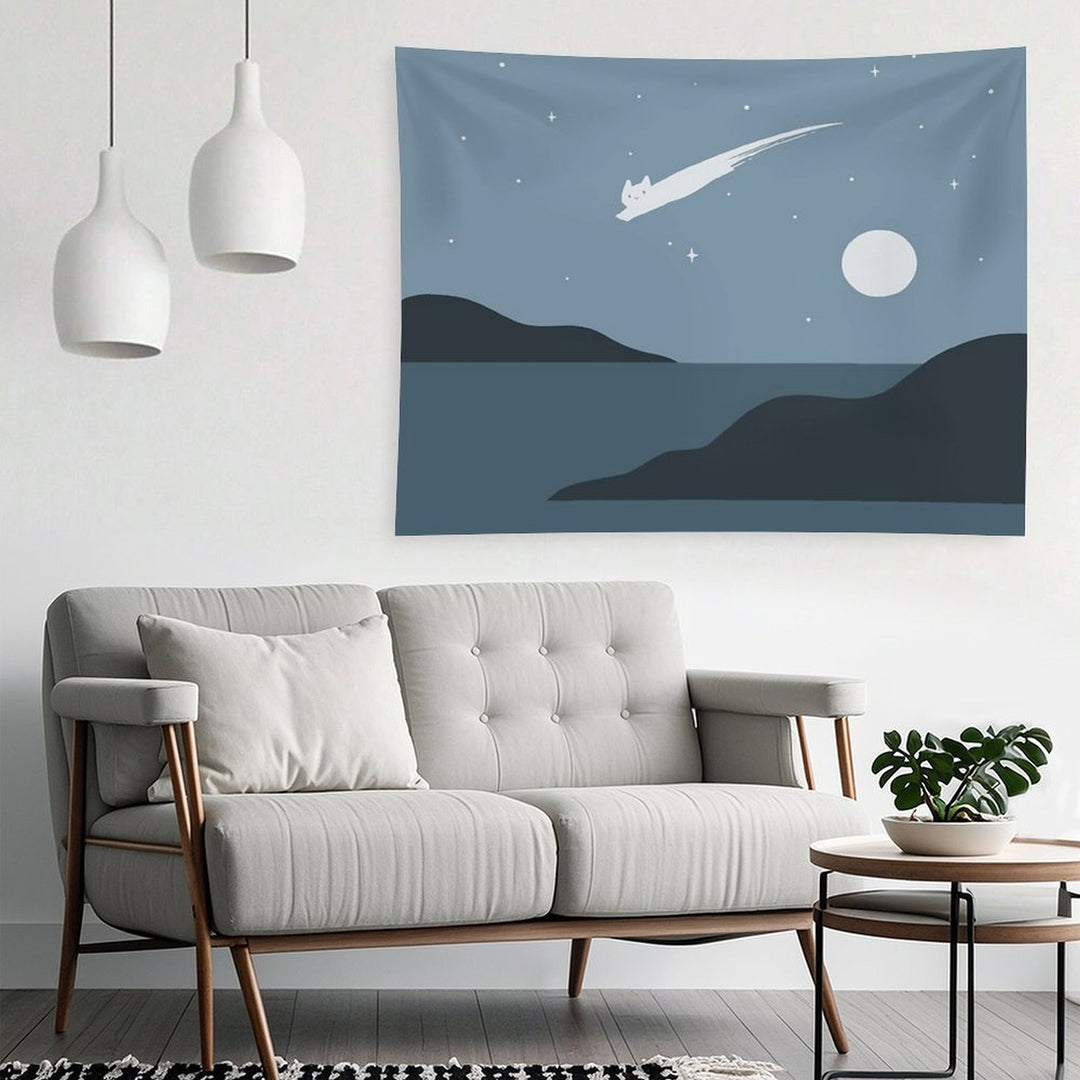 Cat Landscape 43 Tapestry