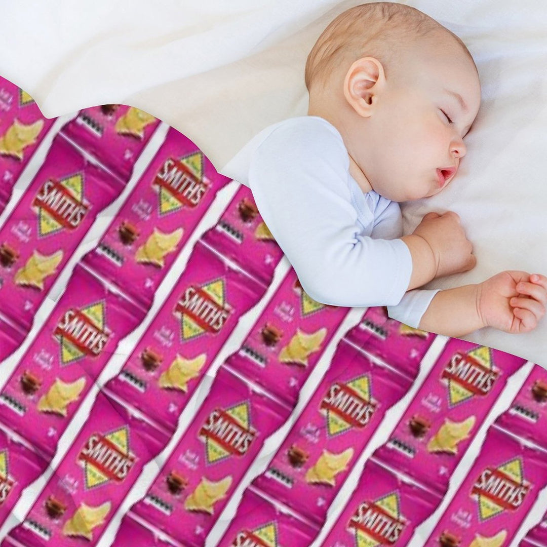 Smiths Chips - Salt And Vinegar Premium Throw Blanket