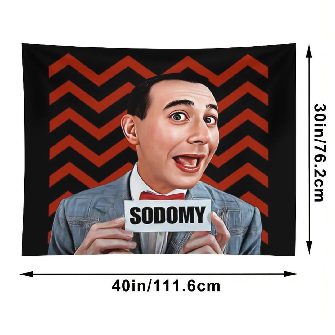 Pee Wee Herman- Sodomy Tapestry