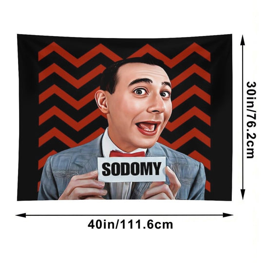 Pee Wee Herman- Sodomy Tapestry