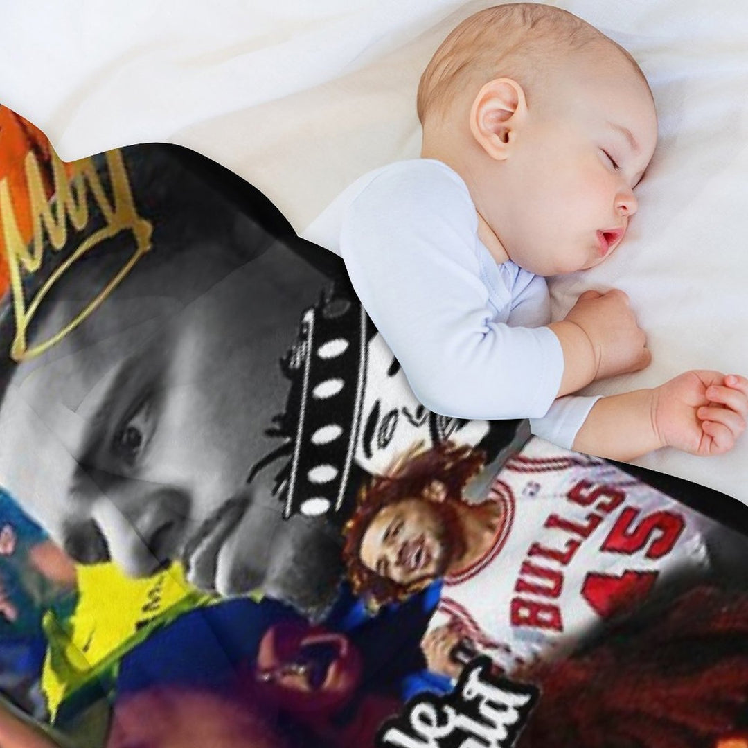 J Cole Collage Easy Care Throw Blanket