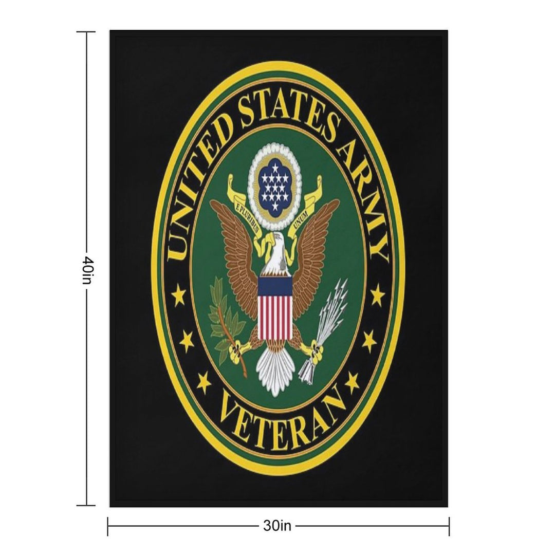 Army - US Army Veteran Machine-washable Throw Blanket