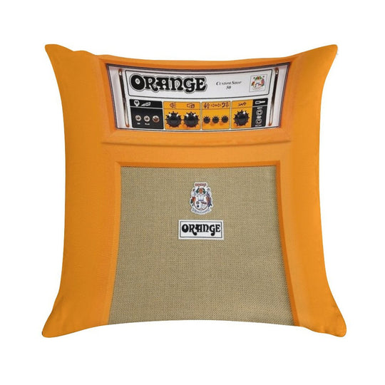 Orange Soft Durable Construction Throw Pillow