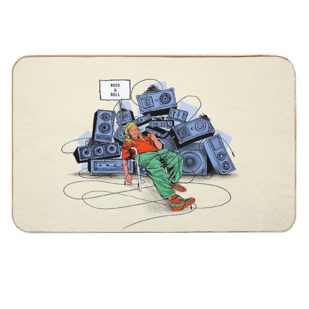 Rock&roll Durable Bath Mat
