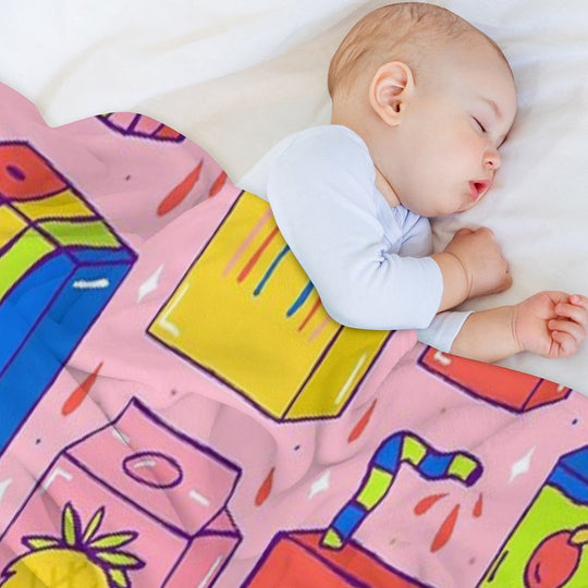 Juice Box Print All-season Throw Blanket