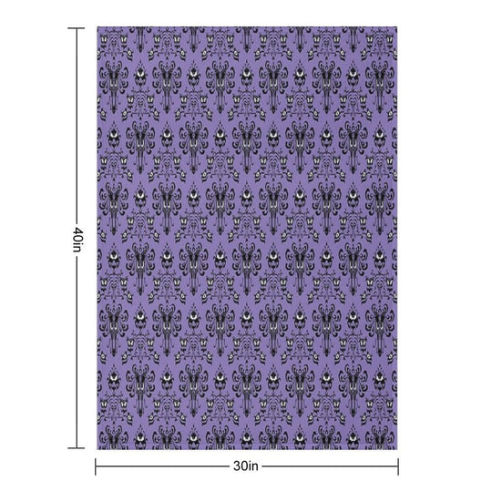 Haunted Wallpaper Versatility Throw Blanket