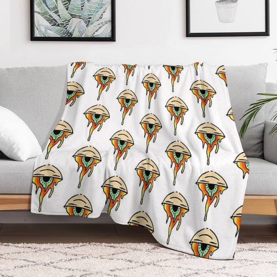 Trippy Eye Plush Throw Blanket