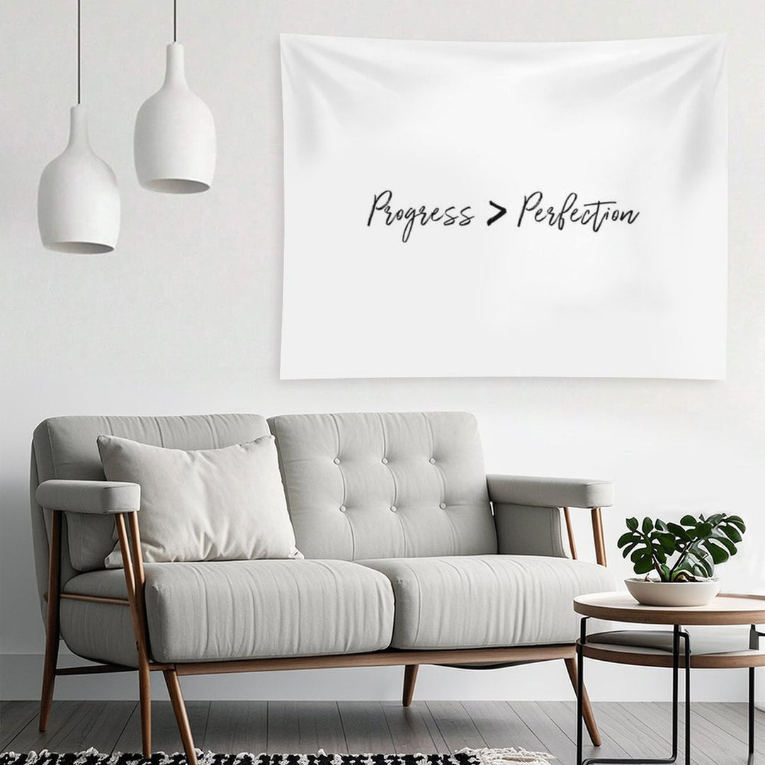 Progress Over Perfection Tapestry