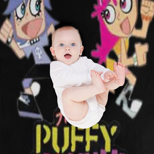 Hi Hi Puffy AmiYumi  - Hi!hi! Puffy Amiyumi   - AmiYumi Show! Drawstring Quick-dry Throw Blanket