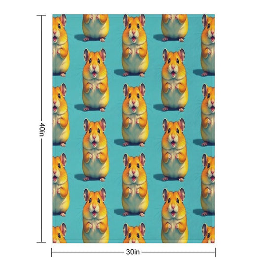 Cute Hamster Premium Throw Blanket
