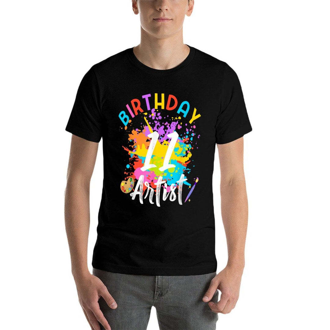 11 Year Old Birthday Art Painting Party 11th Bday Artist Boy  Moisture-wicking T-Shirt