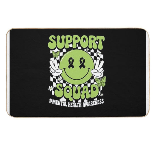 Motivation Support Squad Mental Health Awareness Men Women  Pet-Safe Bath Mat