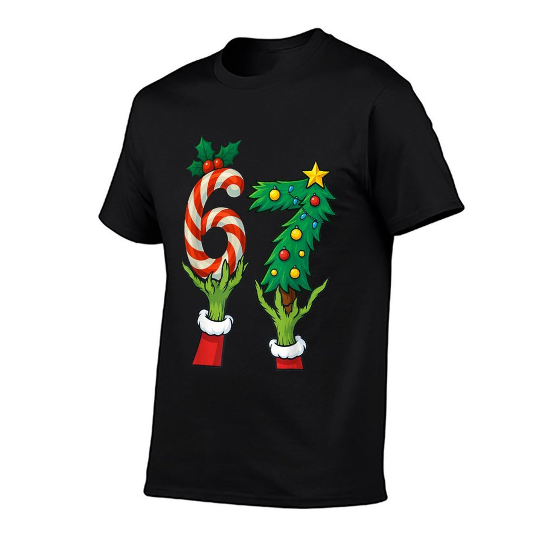 67 Christmas 6 7 Meme Hands Holiday Gen Alpha for Kids Youth  Durable T-Shirt
