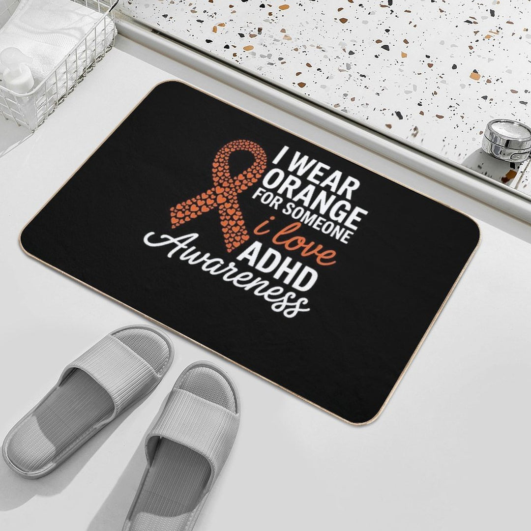 ADHD Awareness Month ADHD Embrace Neurodiversity  Eco-Friendly Bath Mat