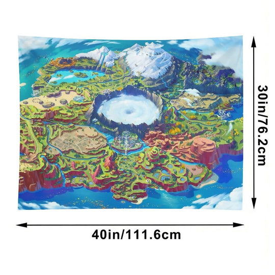 Paldea Map Tapestry