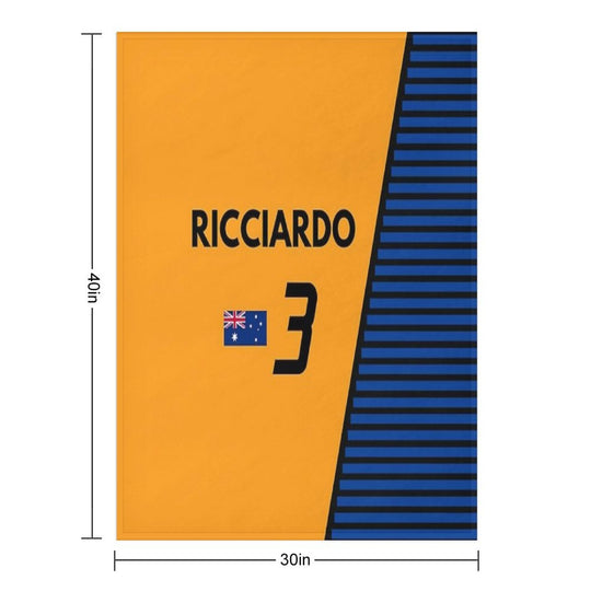 F1 2021 - #3 Ricciardo Travel-friendly Throw Blanket
