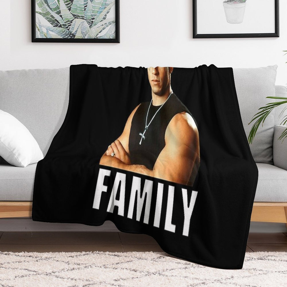 Dom Toretto Funny Man Travel-friendly Throw Blanket