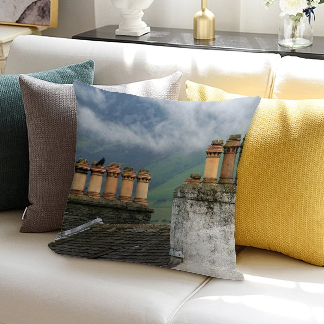 Chimneys Soft Anti-Pilling Throw Pillow