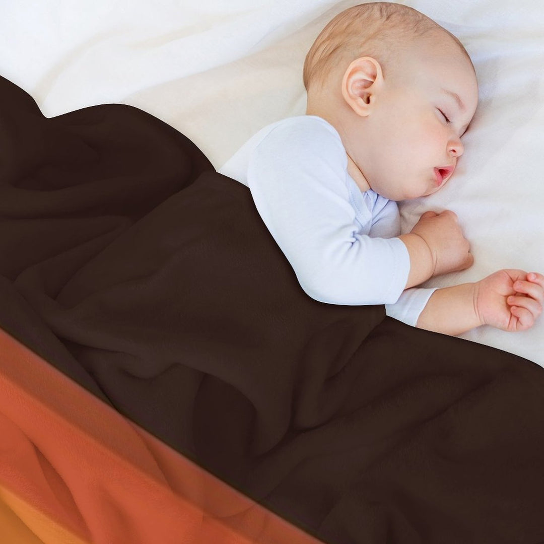 Mid-Century Modern Meets 1970s Orange Rainbow Multi-functional Throw Blanket