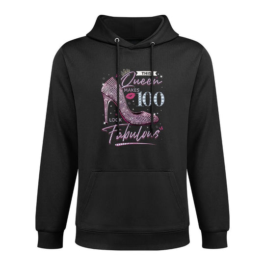 This Queen Makes 100 Looks Fabulous 100th Birthday Casual Wear Hoodie