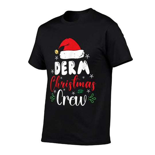 Derm Christmas Crew 2025 Dermatologist Dermatology Christmas  Trendy Pattern T-Shirt