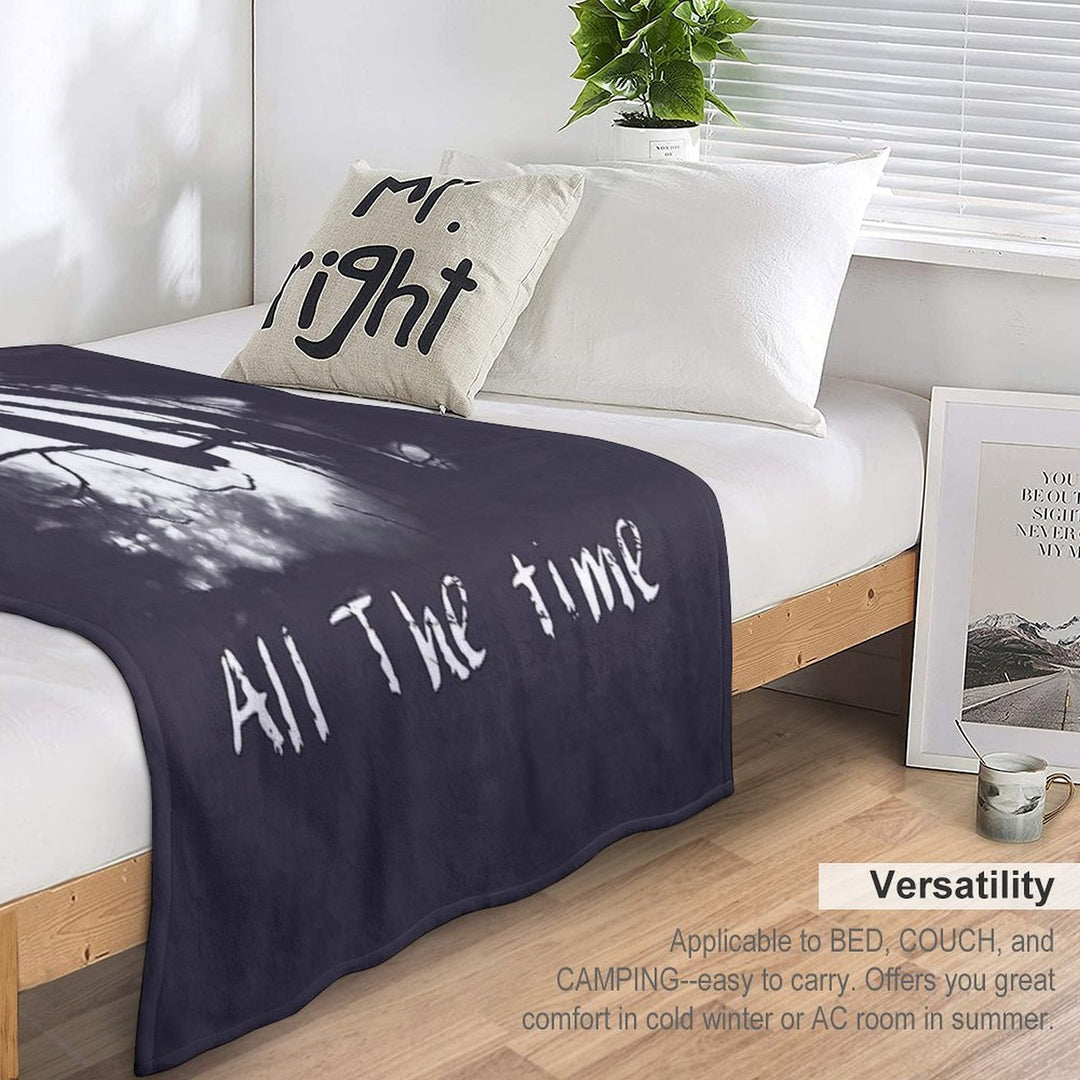 Men Women The Crow Halloween Gifts For Music Fans Lightweight Throw Blanket