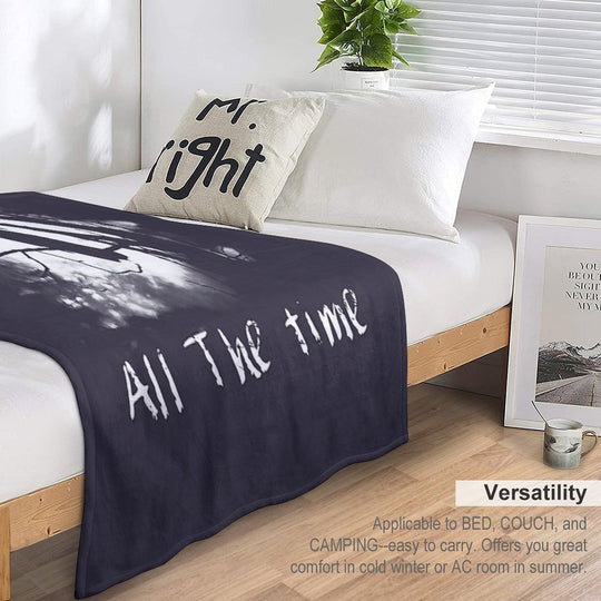 Men Women The Crow Halloween Gifts For Music Fans Lightweight Throw Blanket