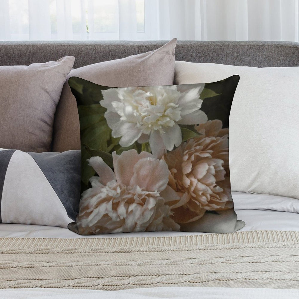 Vintage Pale Pink Peonies Soft Style Accent Throw Pillow