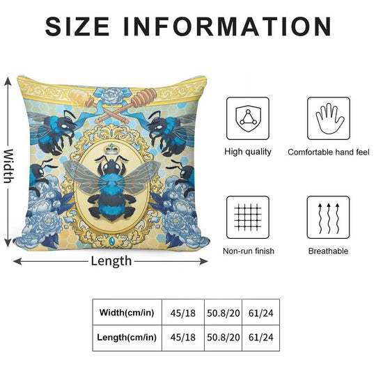 Royal Honey Soft Fade-Resistant Throw Pillow