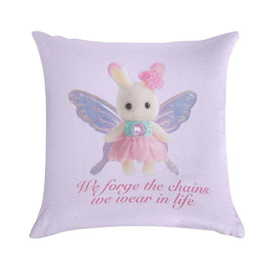 “We Forge The Chains We Wear In Life” Calico Critter Soft Home Decor Throw Pillow